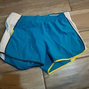 Blue athletic shorts